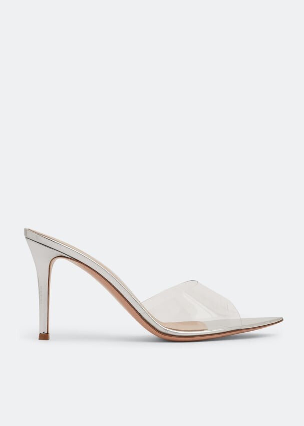 

Мюли GIANVITO ROSSI Elle mules, серебряный