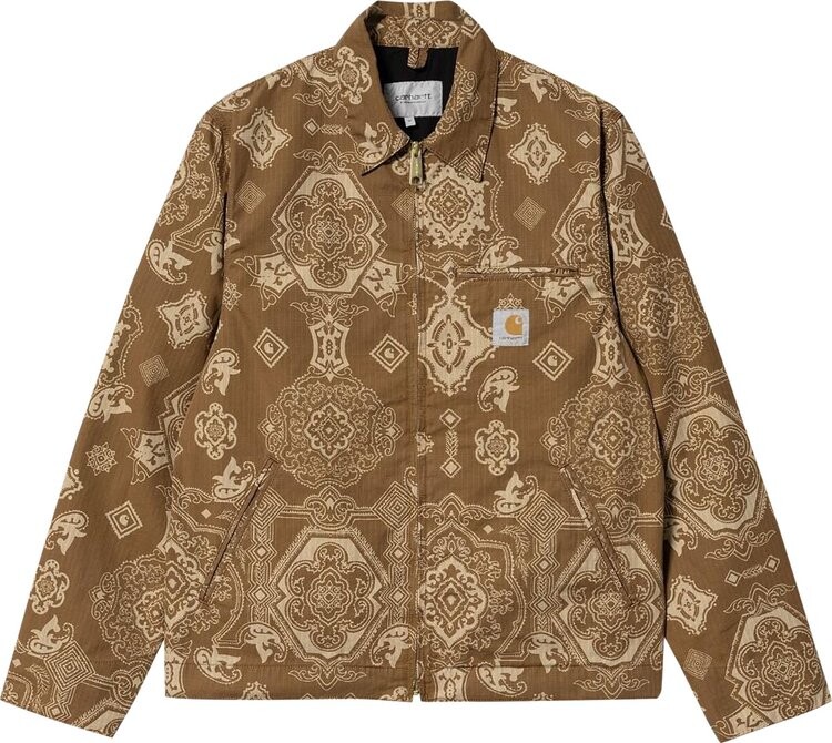 

Куртка Carhartt WIP Detroit Jacket 'Verse Print Hamilton Brown', коричневый
