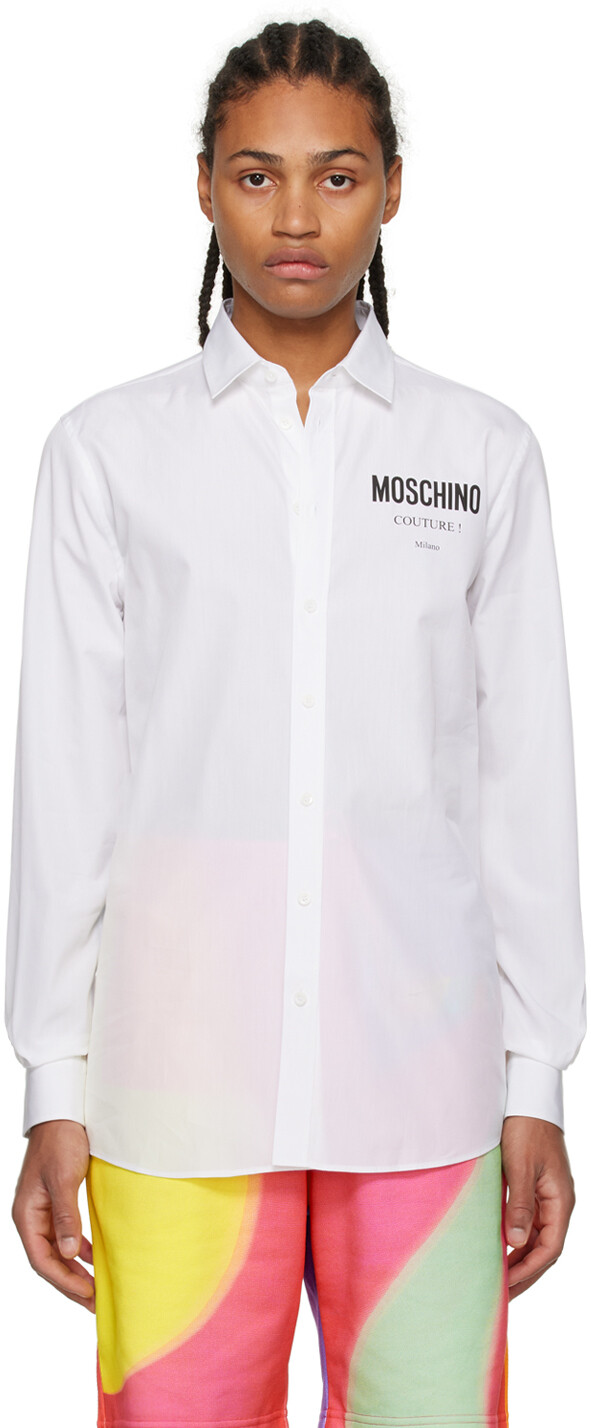 

Белая рубашка \Couture\"" Moschino
