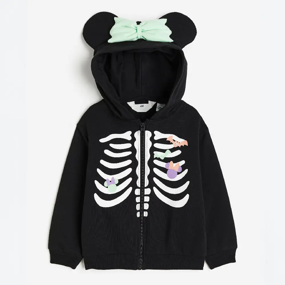 

Толстовка H&M Kids Printed Minnie Mouse, черный