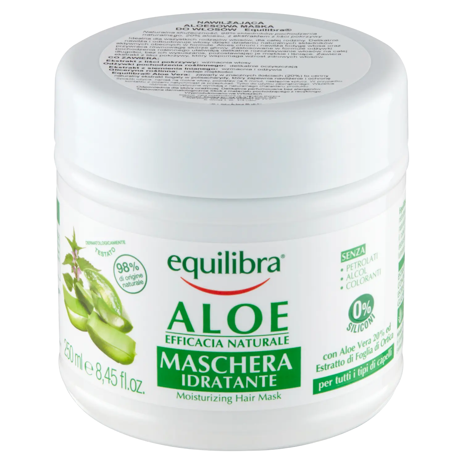 

Equilibra Aloe увлажняющая маска для волос, 250 мл