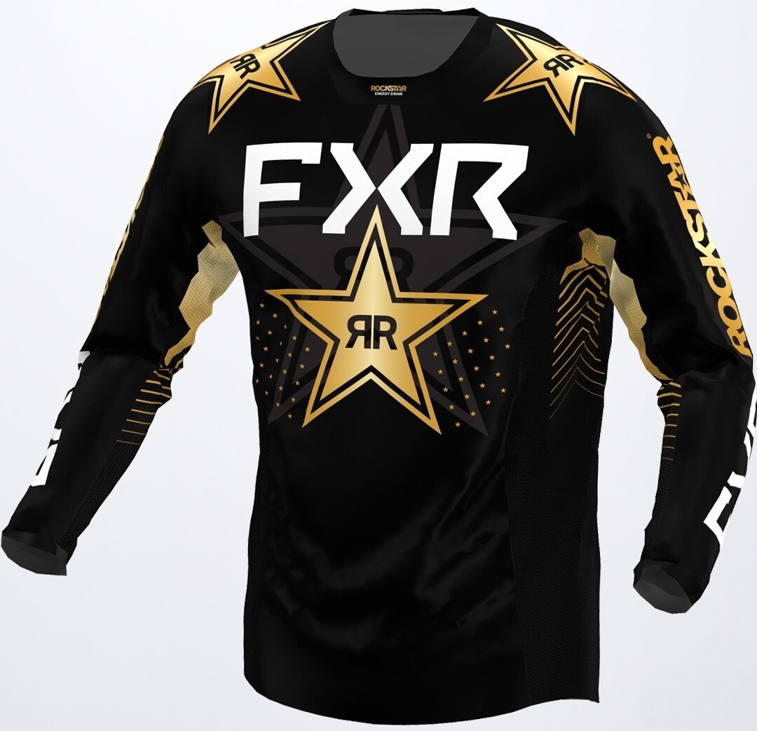 

Кофта Джерси FXR Podium Rockstar для мотокросса, черный/золотой