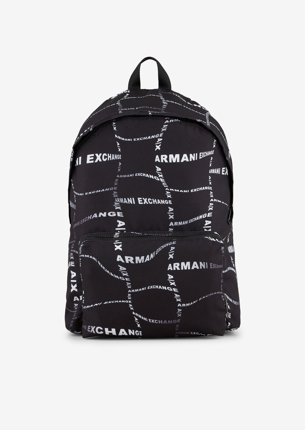 

Рюкзак с контрастным принтом Armani Exchange, черный