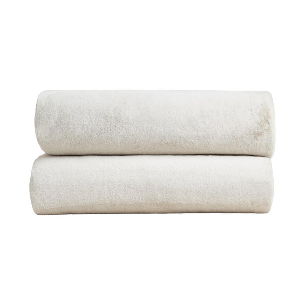 

Покрывало Zara Home Faux Shearling, кремовый
