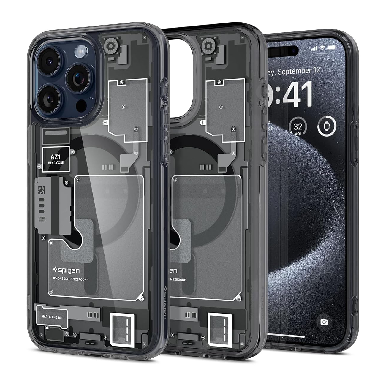 Чехол Spigen Ultra Hybrid MagFit для iPhone 15 Pro, Zero One чехол spigen ultra hybrid magfit для iphone 15 pro max zero one