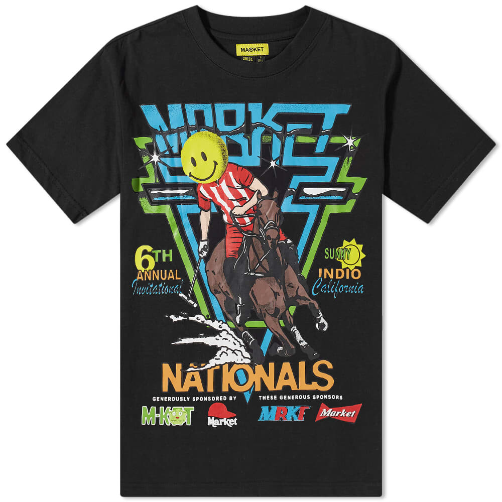 

Футболка MARKET Smiley Polo Horserace Tee, Черный