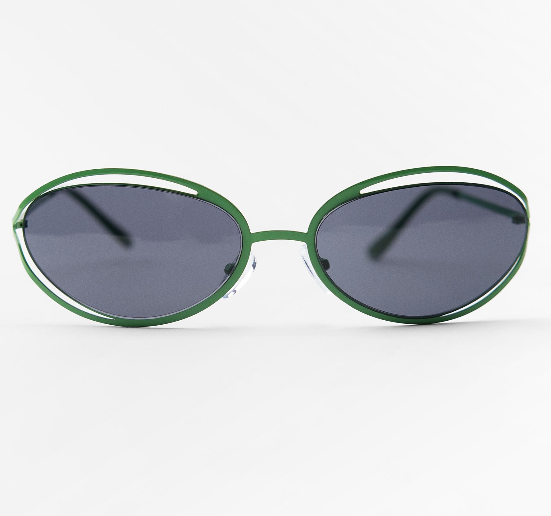 Солнцезащитные очки Zara Oval, зеленый