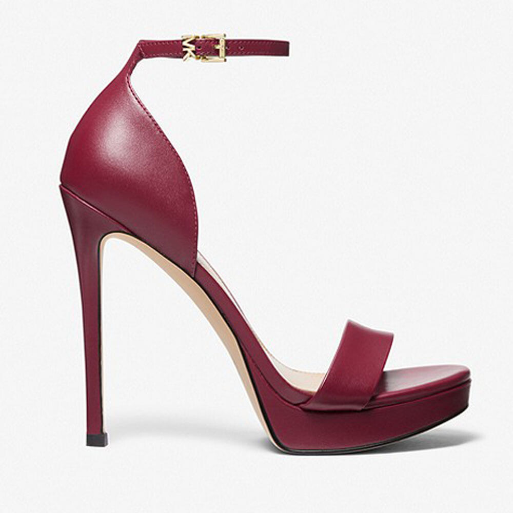 

Босоножки Michael Michael Kors Jordyn Leather Platform, вишневый