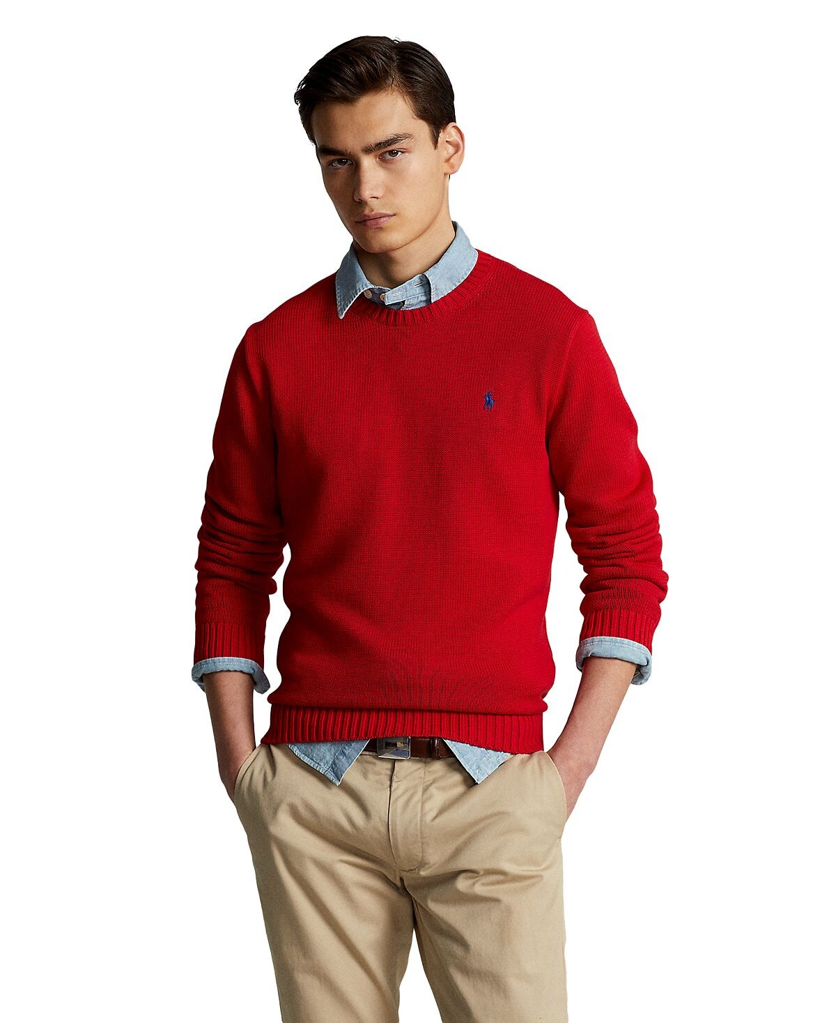 

Мужской хлопковый свитер с круглым вырезом Polo Ralph Lauren, мульти