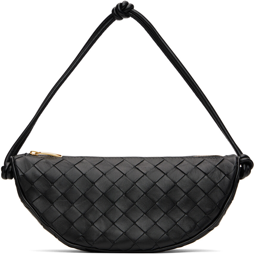 

Сумка Pouch On Strap черного цвета Bottega Veneta