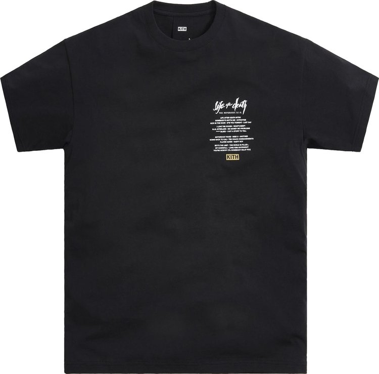 Футболка Kith For The Notorious B.I.G Life After Death Tee 'Black', черный виниловая пластинка notorious b i g the life after death 0603497841820