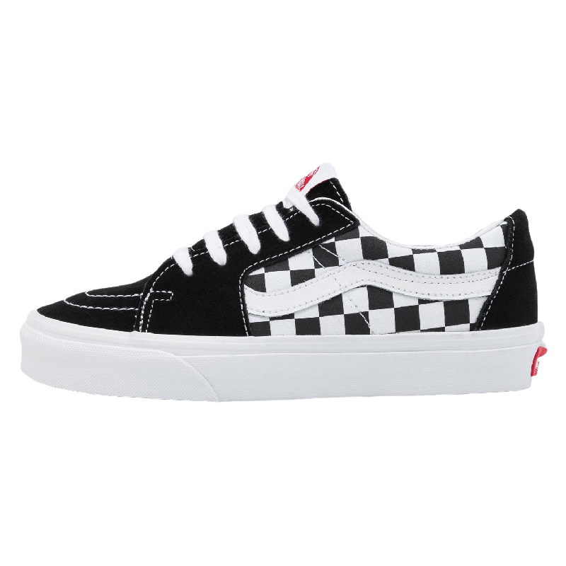 Кеды Vans Sk8-low unisex на плоской подошве, черный/белый - фото