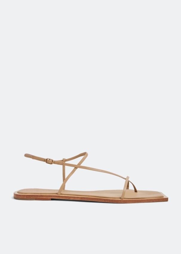 

Сандалии STUDIO AMELIA Filament squared flat sandals, бежевый