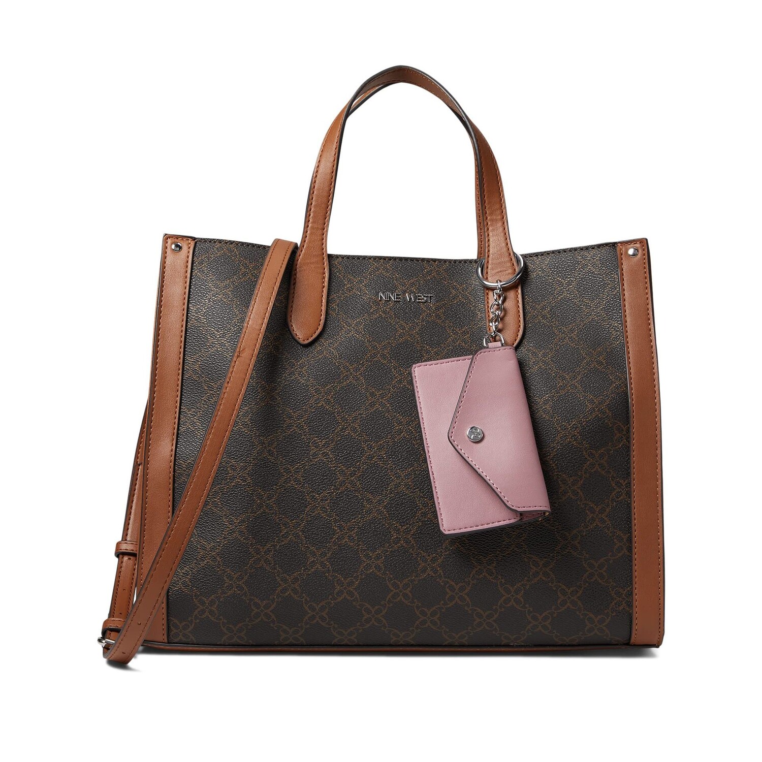 

Сумка-тоут Nine West Candance Carryall, коричневый/розовый