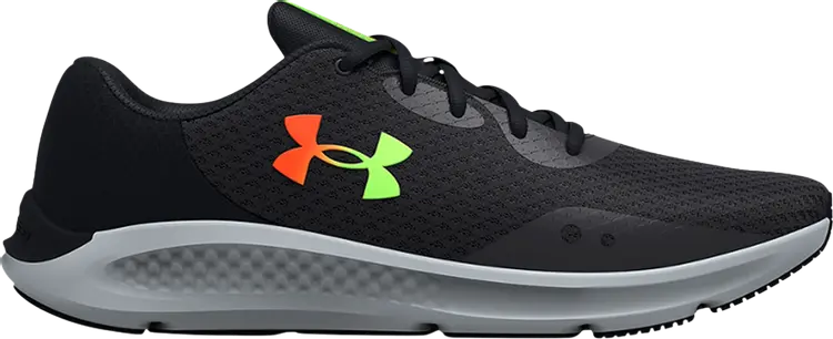 

Кроссовки Under Armour Charged Pursuit 3 4E Wide Jet Grey Black, серый