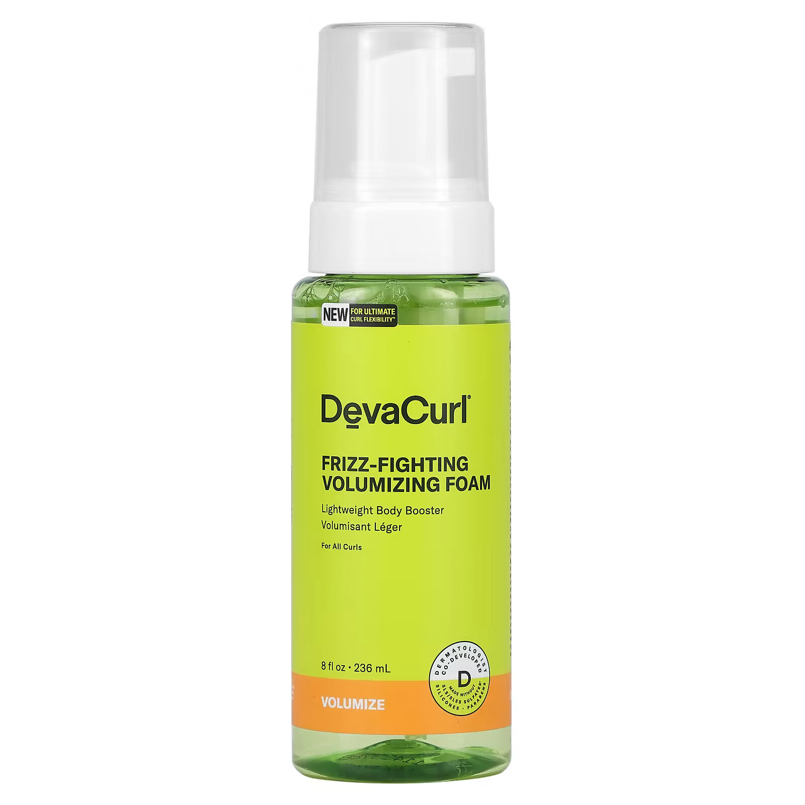 DevaCurl, Пенка для увеличения объема волос от пушения, 236 мл (8 жидк. Унций) пенка для увеличения объема 55 мл revitalash