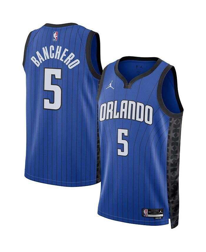 

Мужской бренд Paolo Banchero Blue Orlando Magic 2022/23 Statement Edition Swingman Jersey Jordan, синий