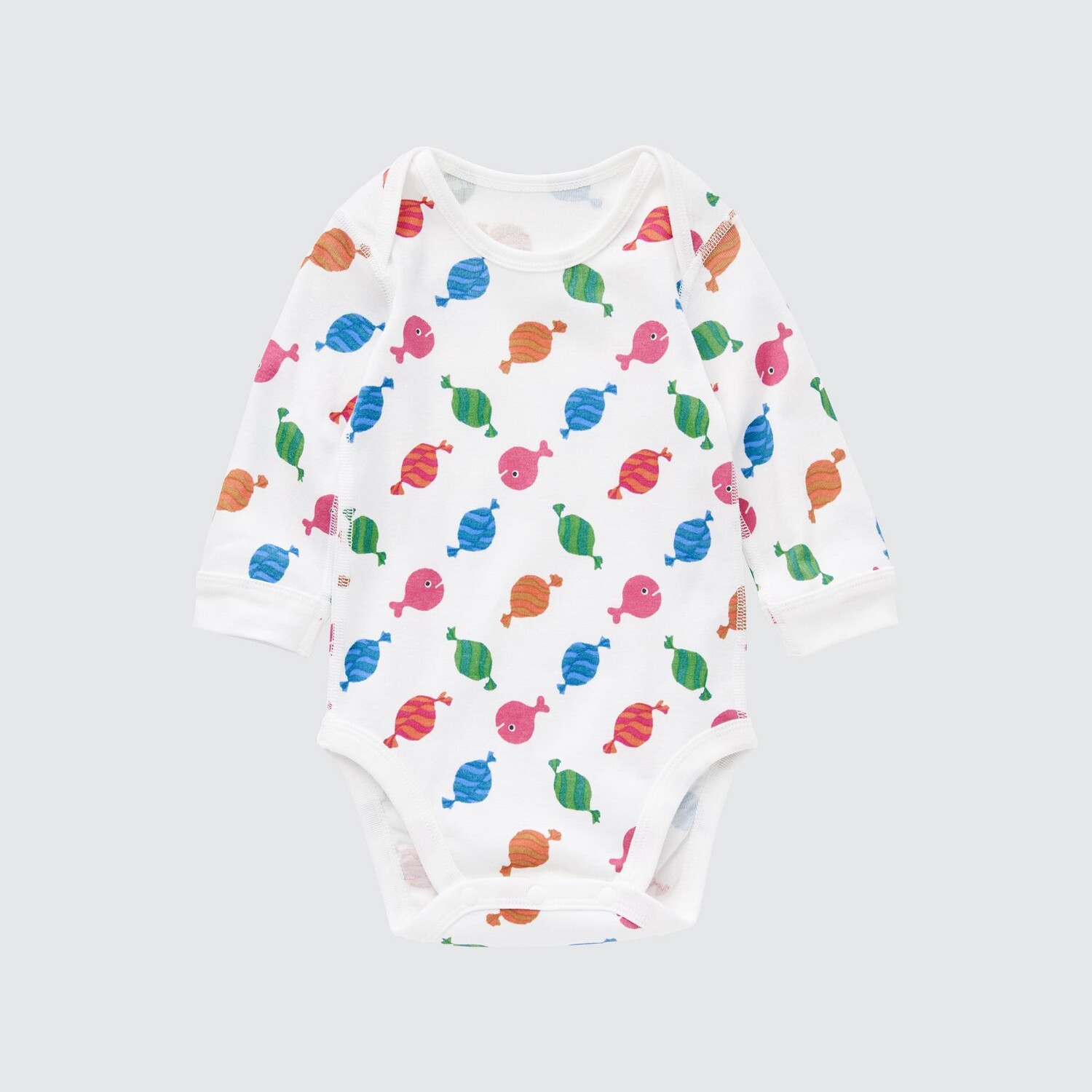 

Боди из коллекции Picture Book Collection Gomi Taro (с длинным рукавом) UNIQLO, белый