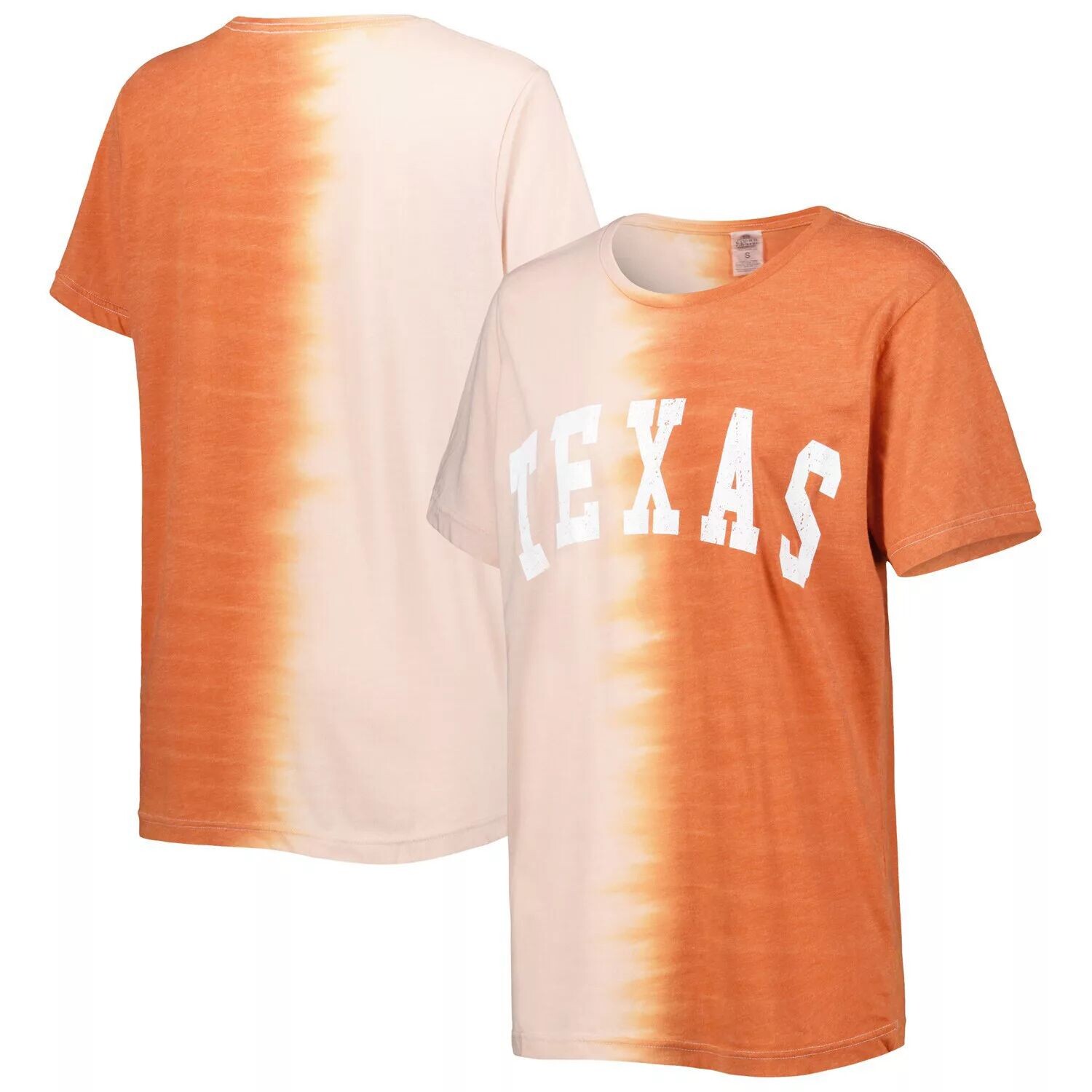 

Женская футболка Gameday Couture Texas Orange Texas Longhorns Find Your Groove с раздельным краем