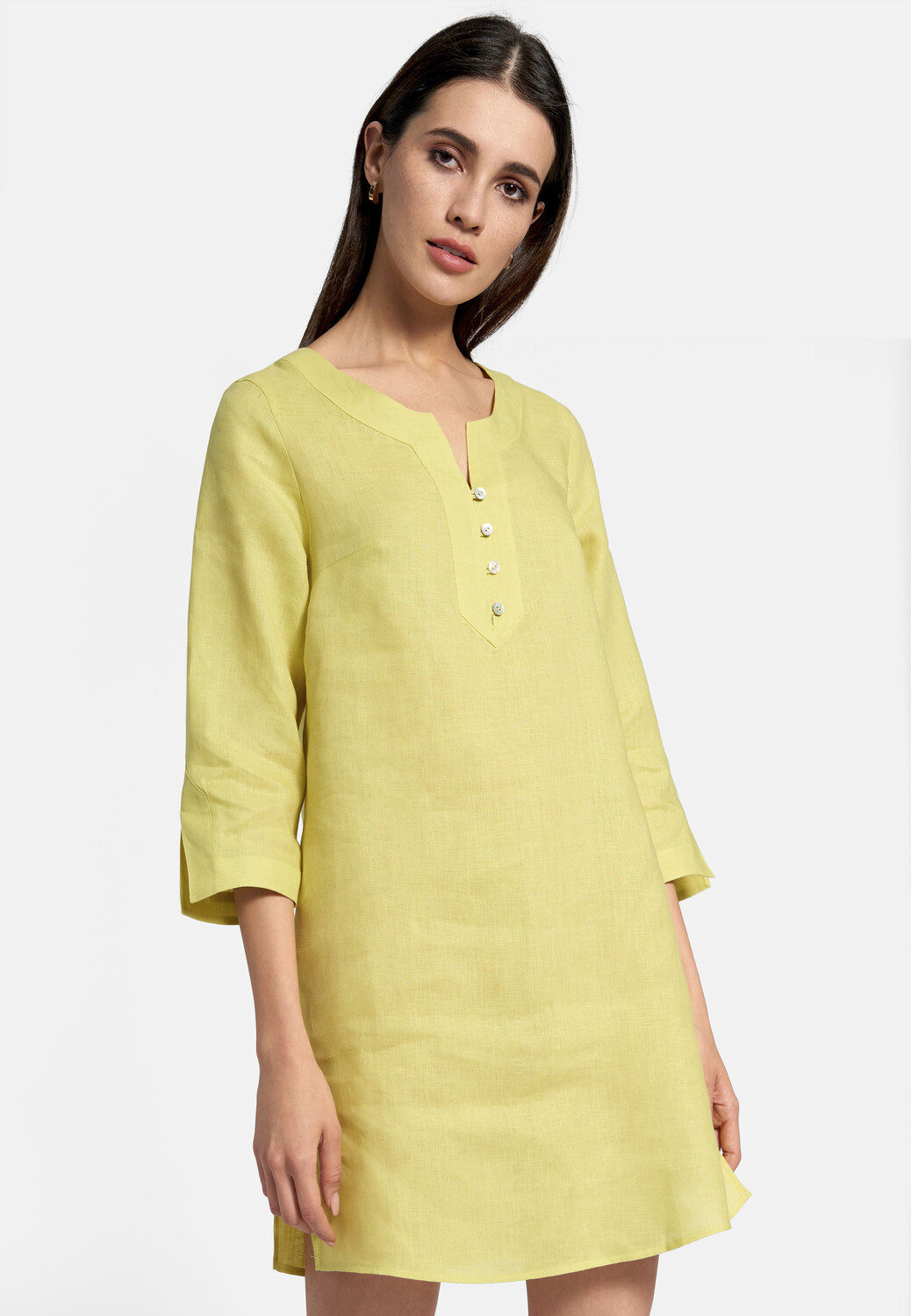 Туника PETER HAHN bluse Linen, цвет limette