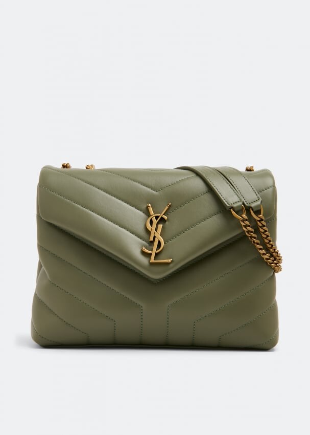 

Сумка SAINT LAURENT Loulou small chain bag, зеленый