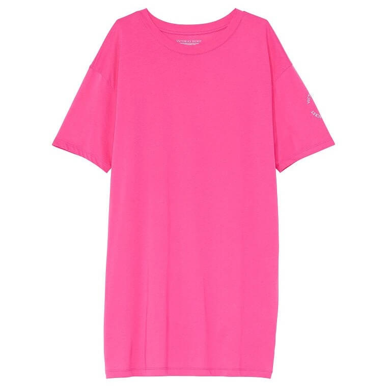 

Пижамная футболка Victoria's Secret Cotton, розовый