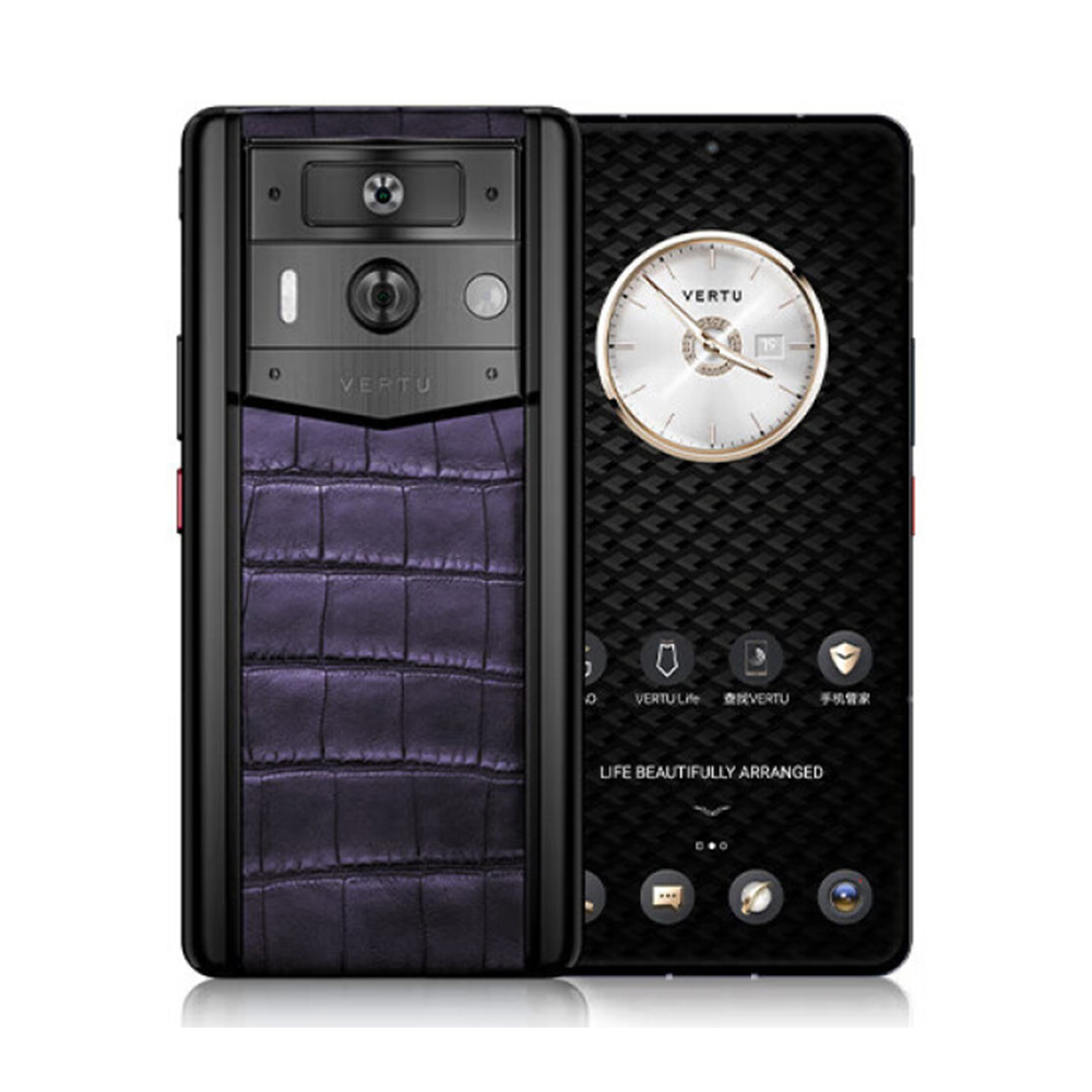 Смартфон Vertu Metavertu 2 Alligator, 12 ГБ/512 ГБ, 2 Nano-SIM,  черный/фиолетовый – купить из-за границы через сервис «CDEK.Shopping»