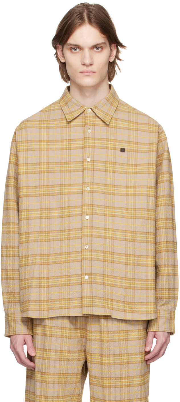 

Оранжевая рубашка в клетку Acne Studios