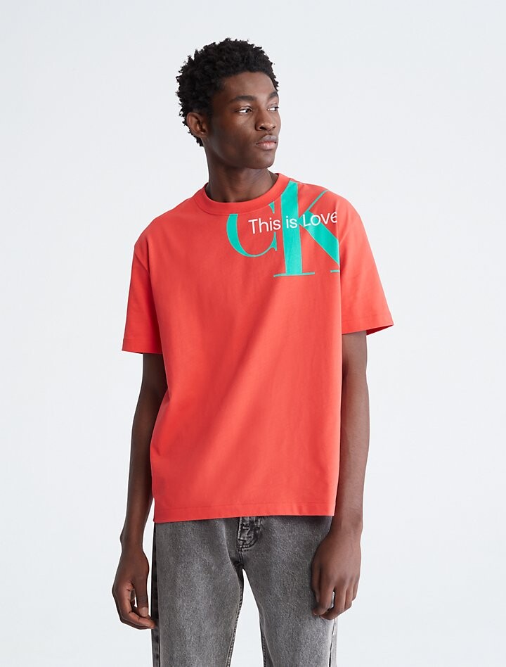 

Футболка Calvin Klein Pride Jersey Crewneck, оранжевый