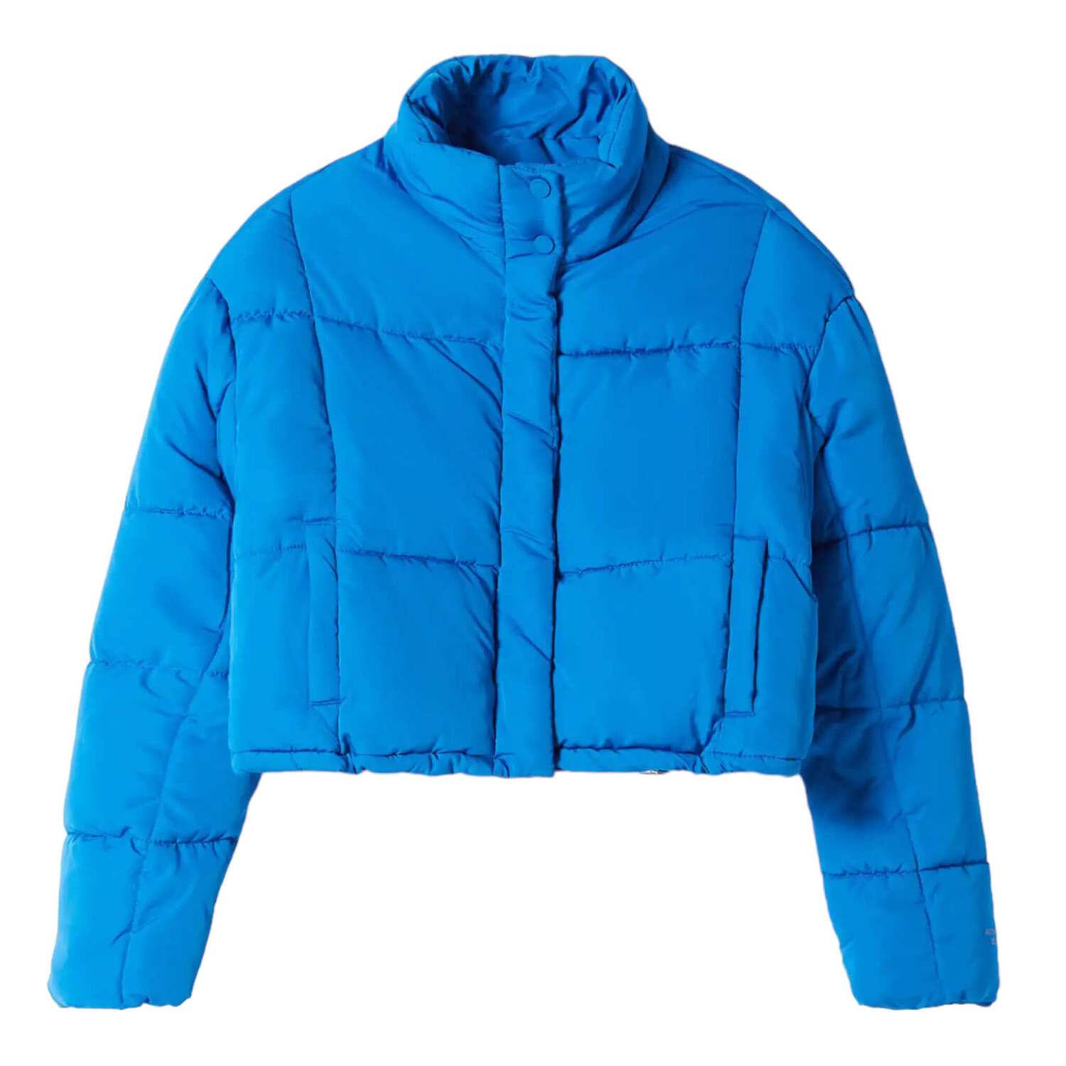 

Пуховик Bershka Short Puffer, голубой