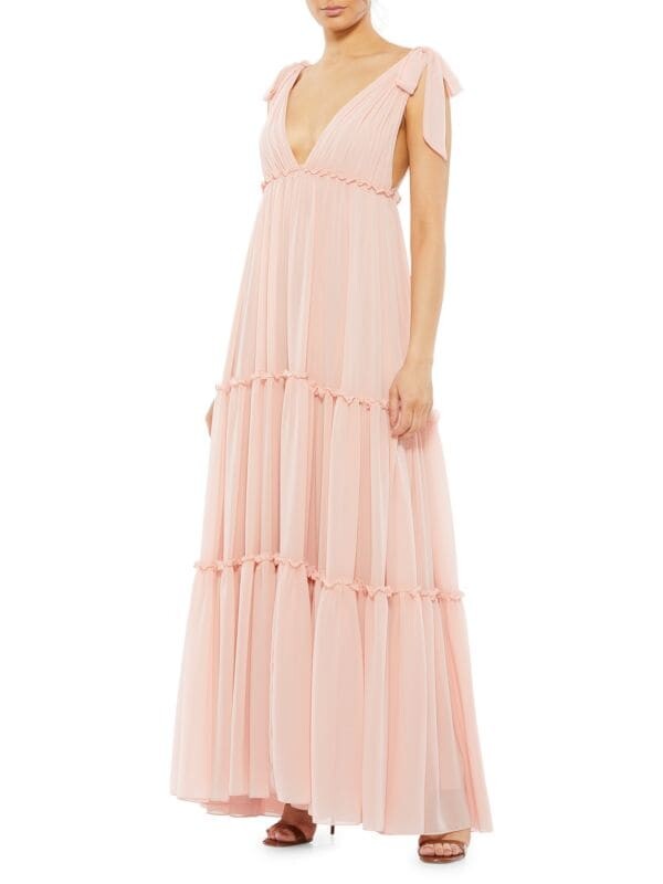 

Платье Ярусное Mac Duggal, blush