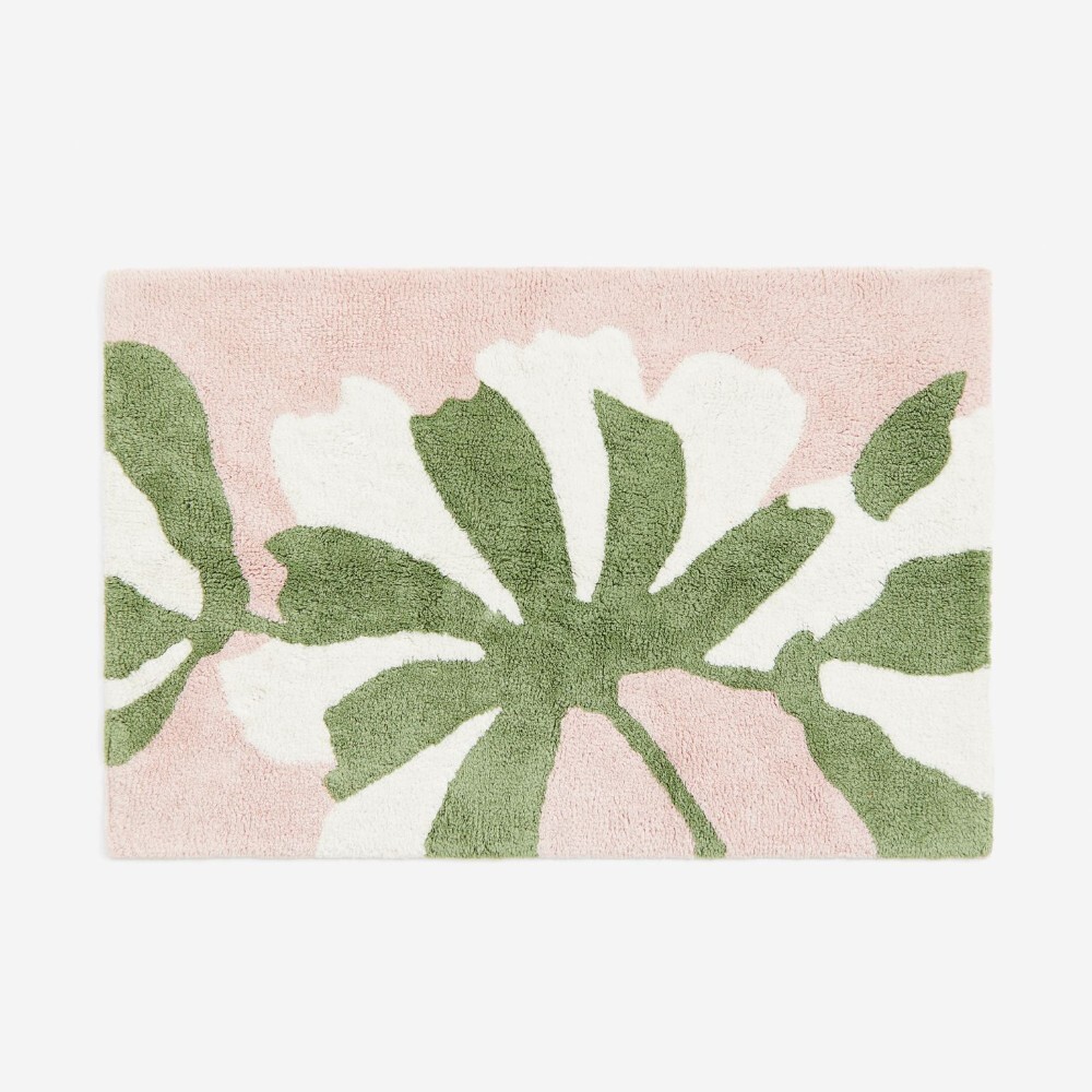 

Коврик для ванной H&M Home Floral, светло-розовый