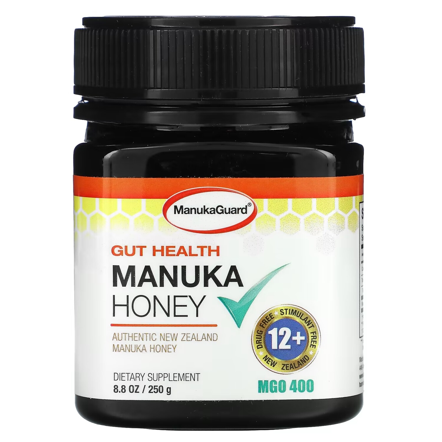 

ManukaGuard Gut Health мед манука 400 MGO 250 г 8,8 унции