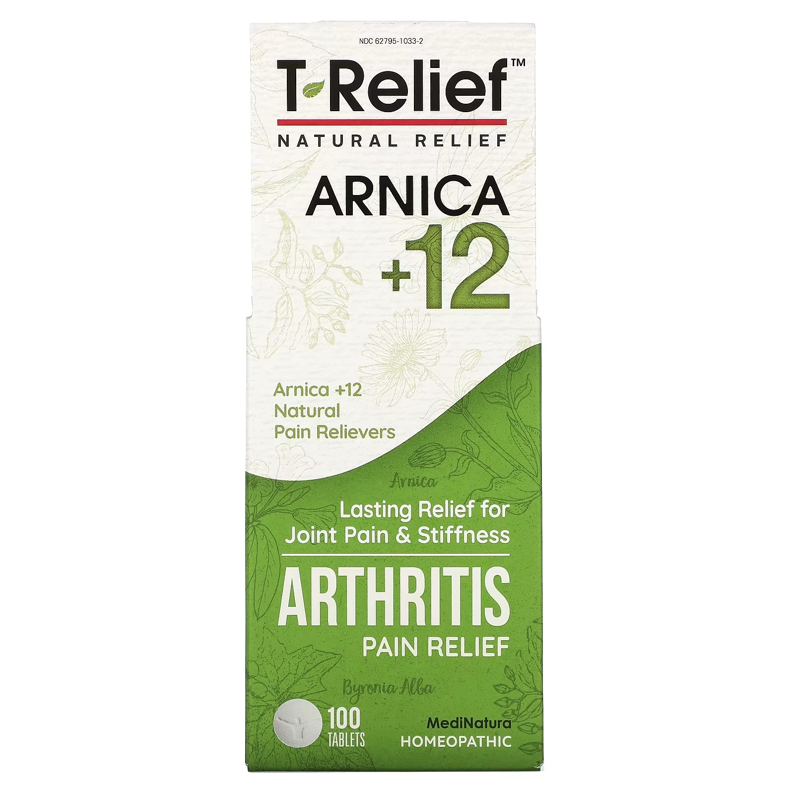 MediNatura T-Relief Арника +12 обезболивающее при артрите, 100 таблеток hyland s сумах ядоносный 30x от болей при артрите 250 таблеток