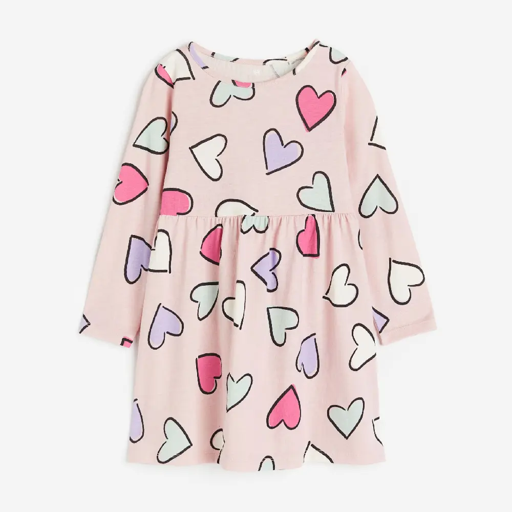 

Платье H&M Kids Cotton Jersey, светло-розовый