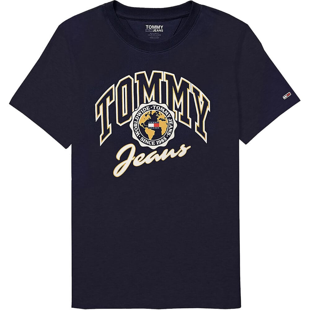 

Футболка Tommy Jeans TJ Collegiate Logo, темно-синий