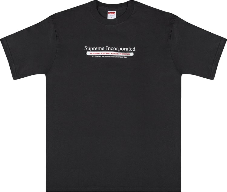 Футболка Supreme Inc. T-Shirt 'Black', черный
