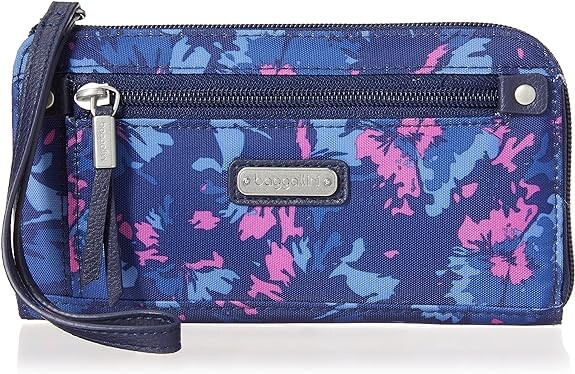 

Кошелек Baggallini Women's Zip Around, синий, розовый