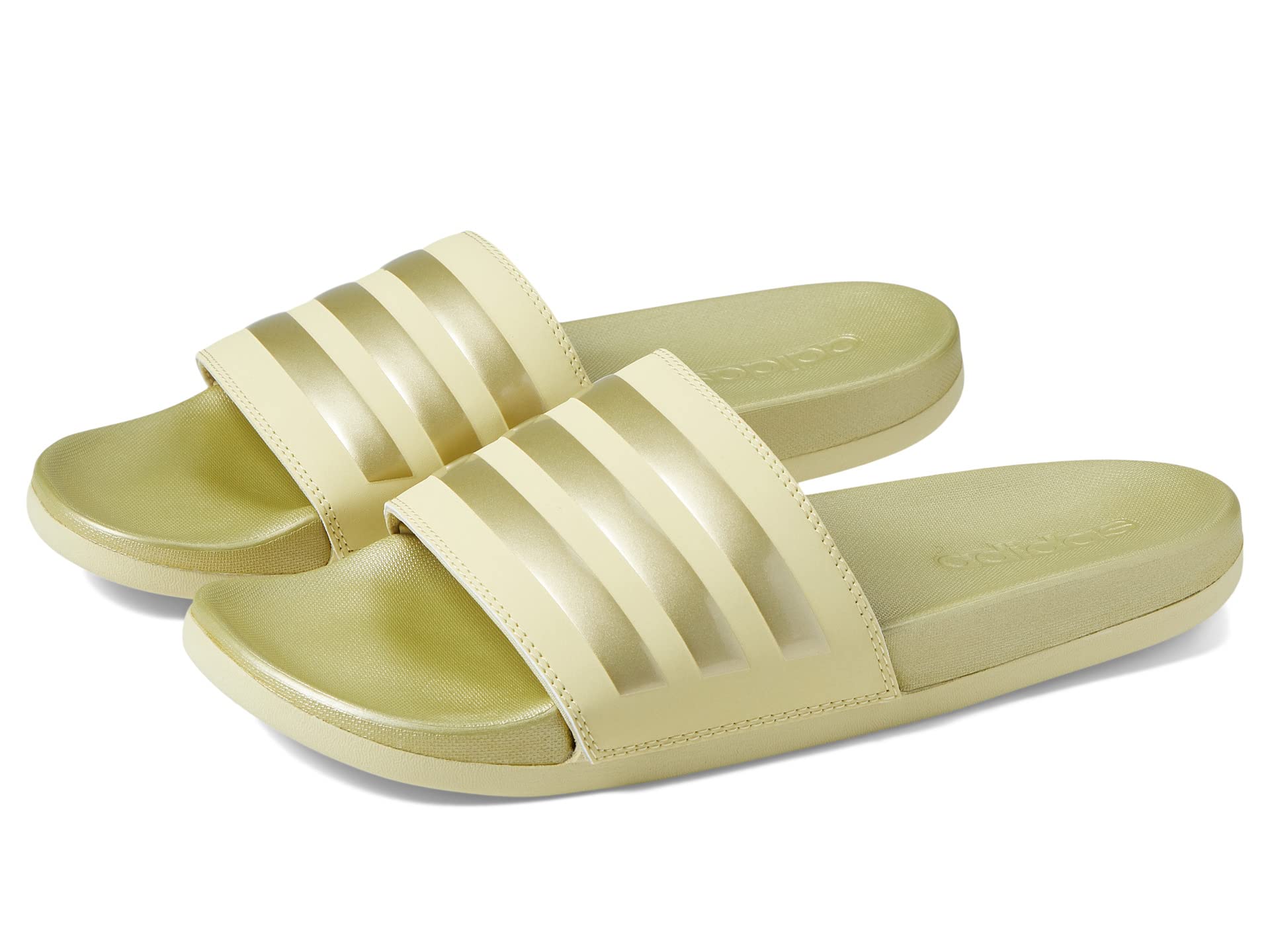 Шлепанцы Adidas Adilette Comfort, бежевый сандалии adidas adilette comfort цвет sandy beige sandy beige metallic sandy beige metallic
