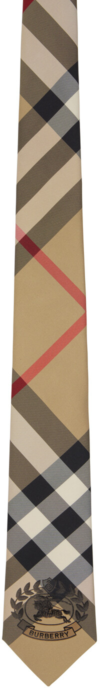 

Beige EKD Check Tie Burberry