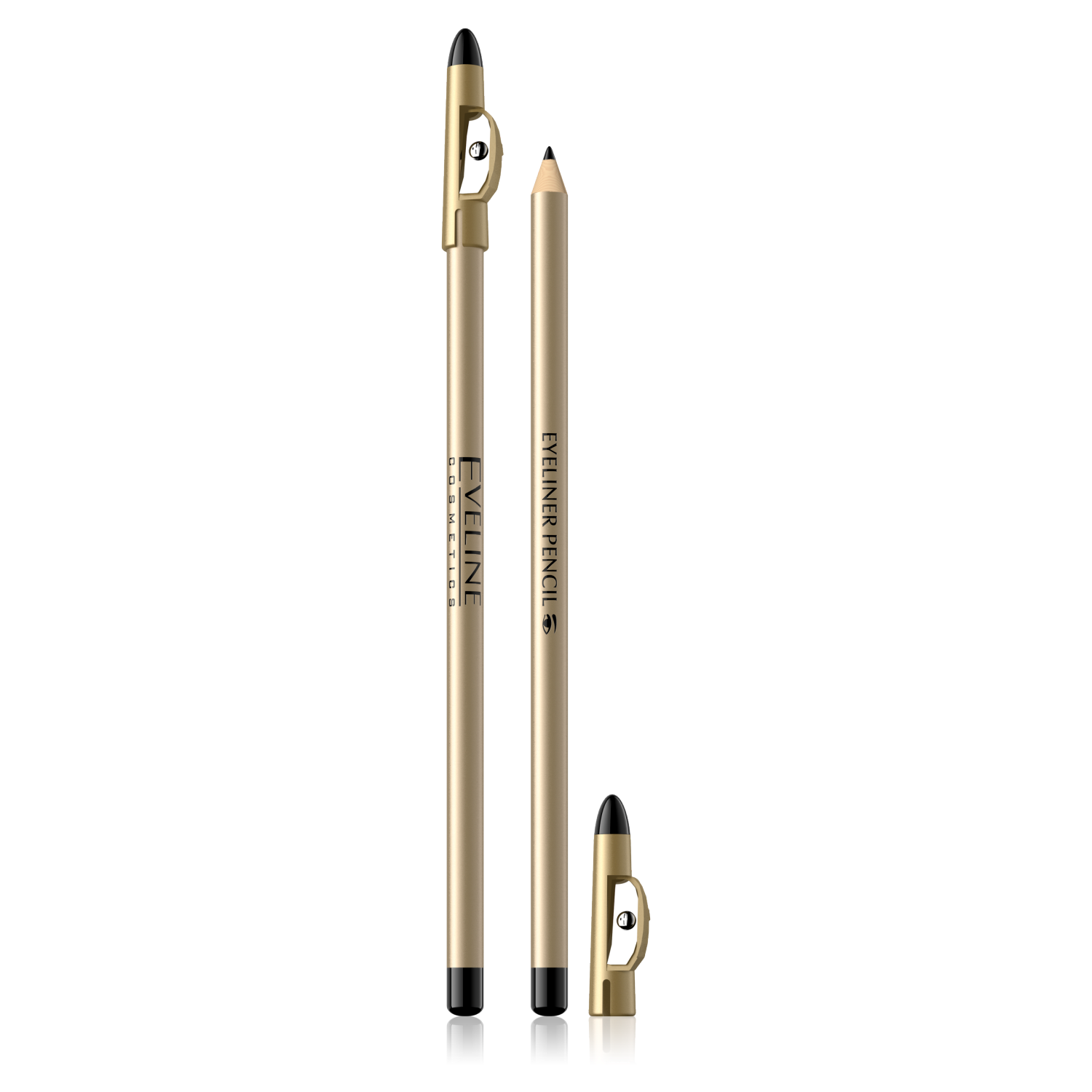 Eveline Cosmetics Eyeliner Pencil карандаш для глаз с точилкой черный, 2 г