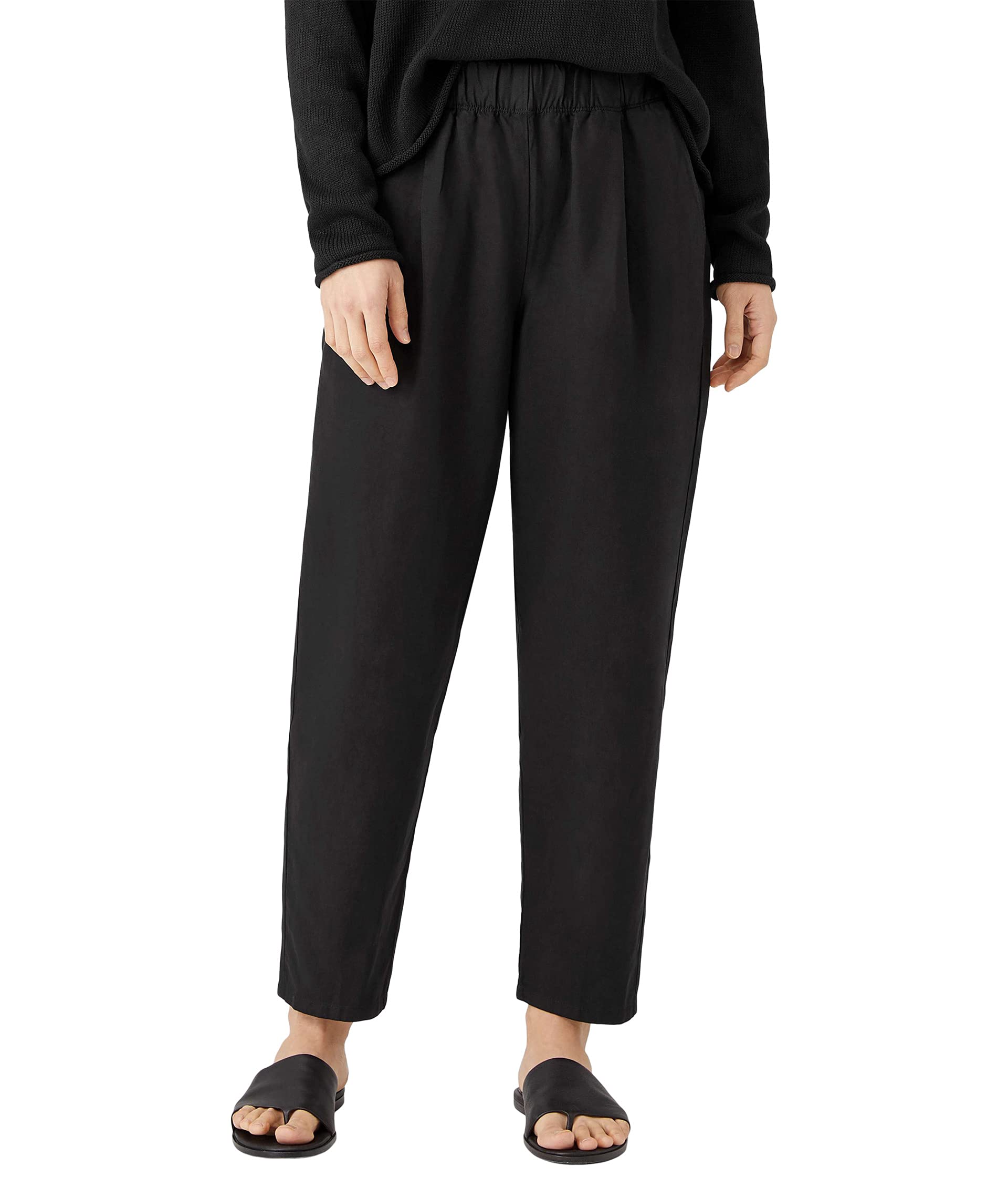 Брюки Eileen Fisher, Tapered Ankle Pants in Tencel and Linen
