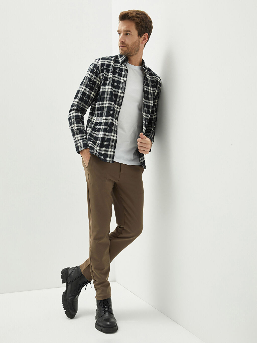 

Мужские брюки чинос Slim Fit LCWAIKIKI Classic, Коричневый