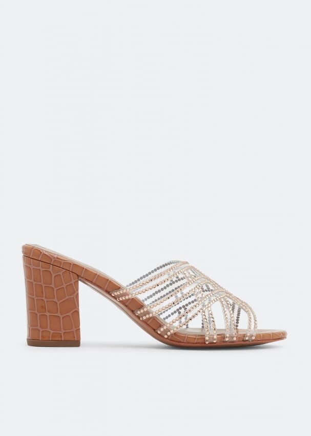 

Сандалии NICOLI Hadie crystal sandals, оранжевый