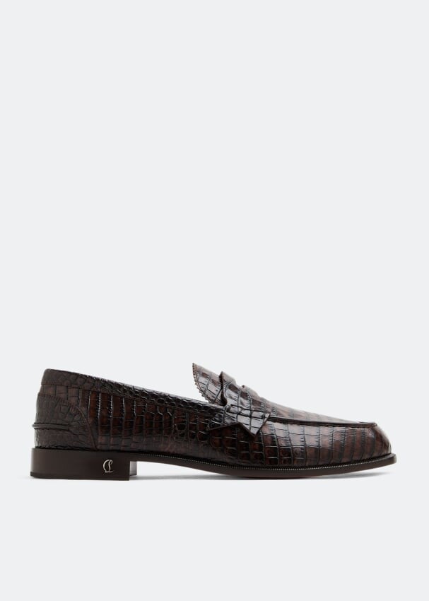 

Лоферы CHRISTIAN LOUBOUTIN No Penny loafers, коричневый