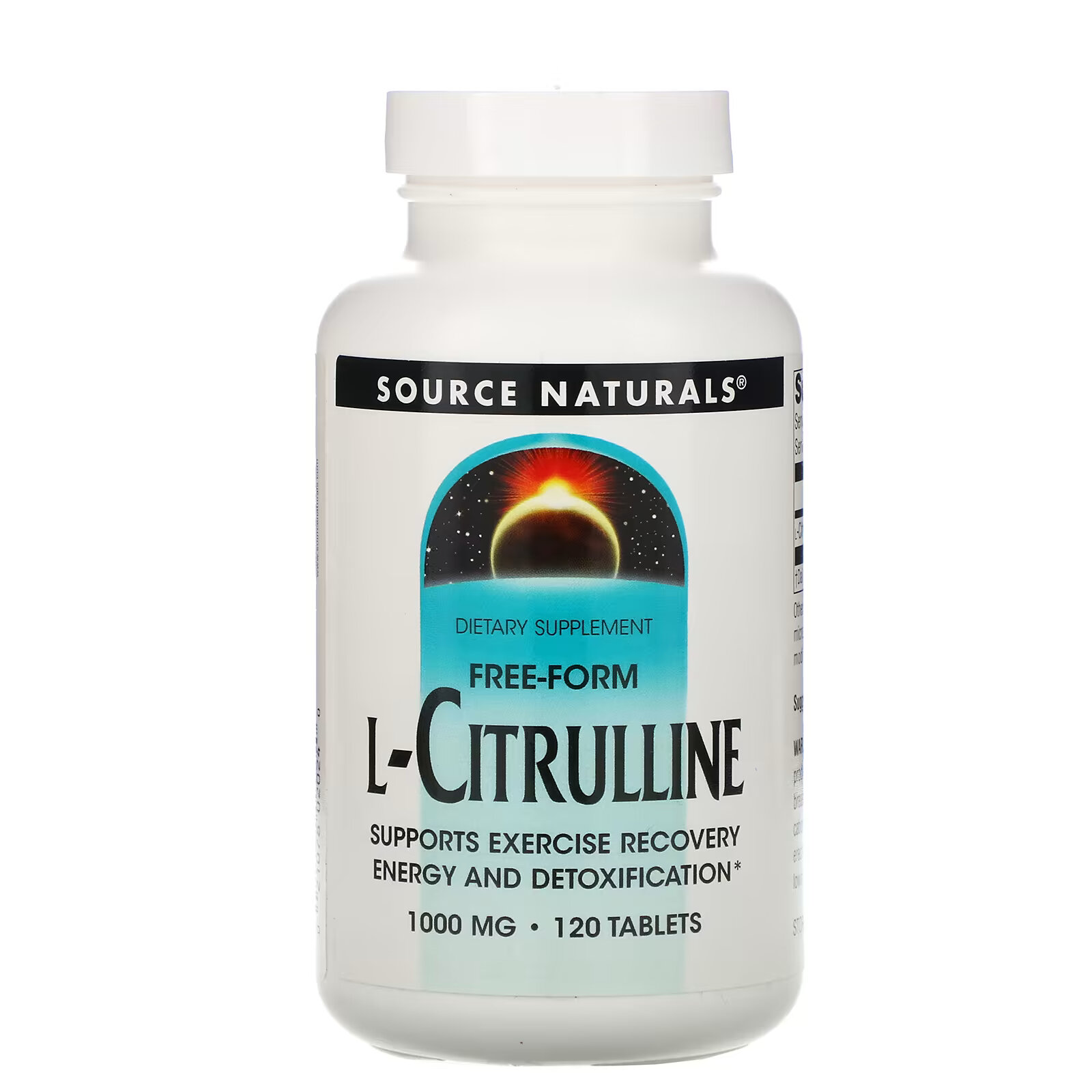 Source Naturals, L-цитруллин, в свободной форме, 1000 мг, 120 таблеток source naturals l цитруллин в свободной форме 1000 мг 120 таблеток