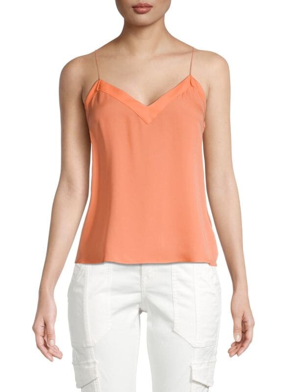 

Шелковый топ allena Joie Cantaloupe