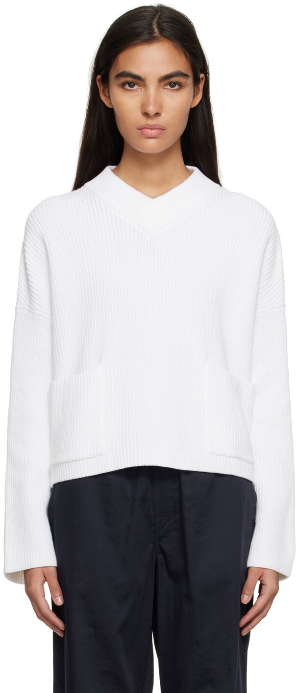 

Белый свободный свитер Filippa K