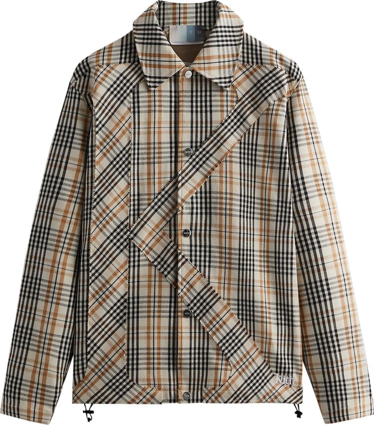 Куртка Kith Plaid Initial K Jacket 'Muslin', разноцветный - фото