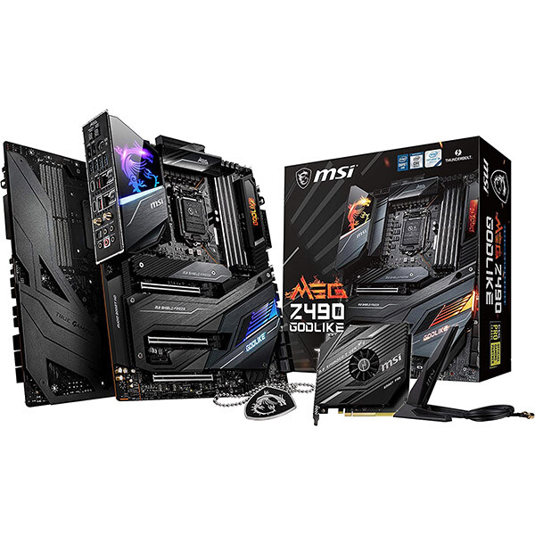 

Материнская плата MSI MEG Z490 GODLIKE WIFI, DDR4, черный
